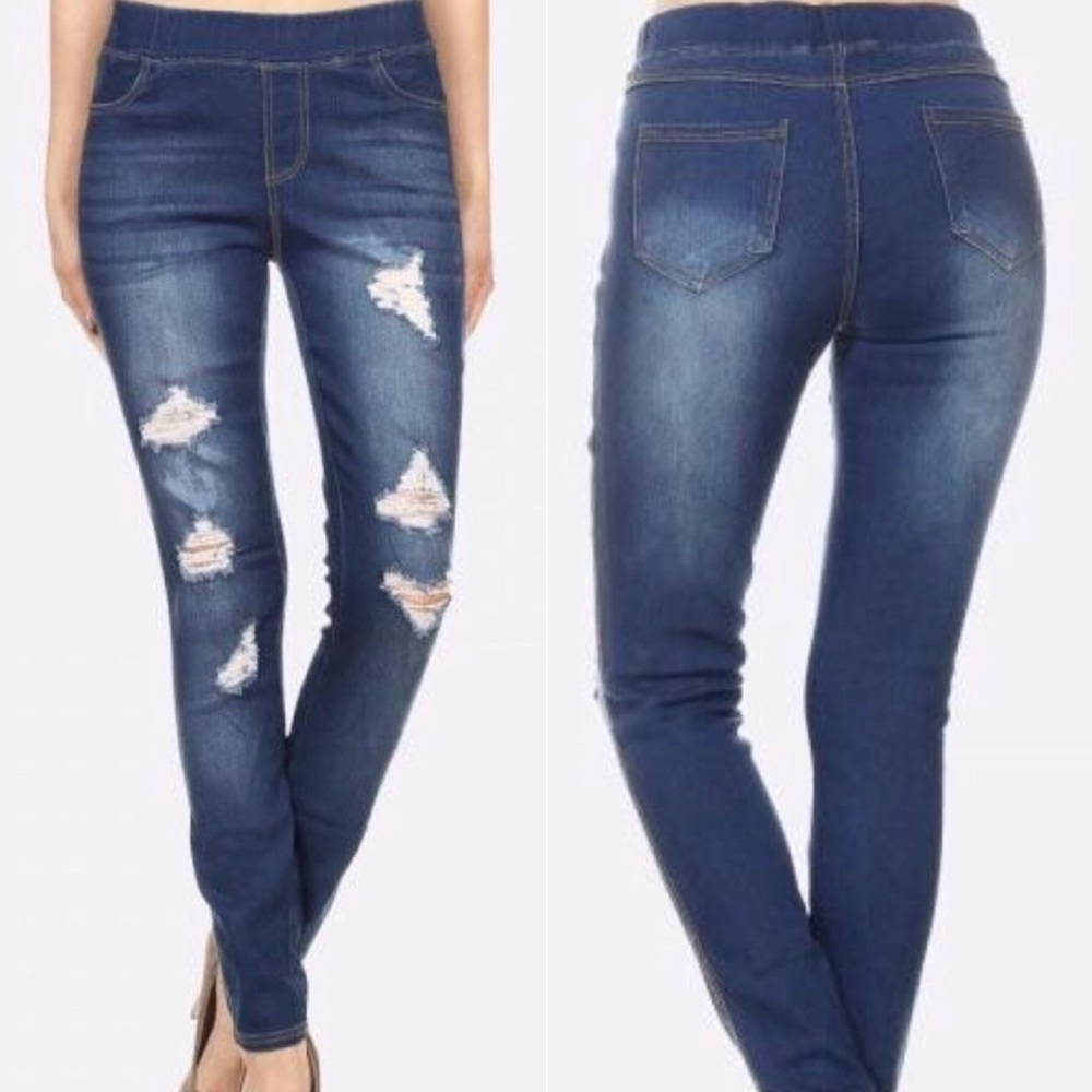 🔥HOT Distressed Jeans Jeggings